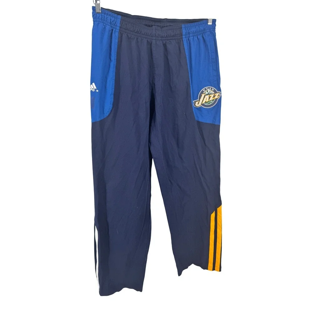 Adidas Utah Jazz Track Pants Mens 2XL Navy Blue NBA Basketball‎ Warmup RN119208
